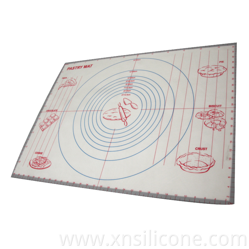 Silicone kneading dough mat